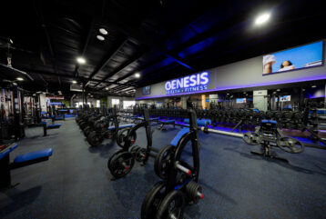 The latest gym floor equipment at the recently opened Taylors Lakes Genesis Health + Fitness club.